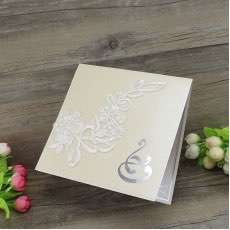 Handmade Invitation Card Foil Printing Customized Wedding Invitation Made in China